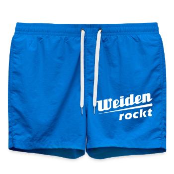 Weiden - Stadt best place ever - Badeshorts - Cobalt blue - Vorne