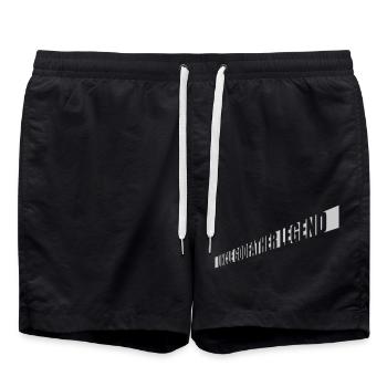 Uncle Godfather Legend Quote - Swim Trunks - black - Front - AI Model Male 185 light (185cm)