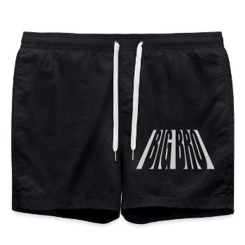 Perspective Big Bro Logo - Swim Trunks - black - Front - AI Model Male 185 light (185cm)