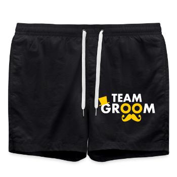 Team groom - Short de bain - noir - Devant - AI Model Male 185 light (185cm)