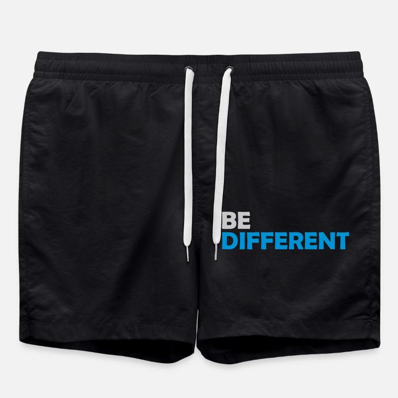 Be different Logo Design - Swim Trunks - black