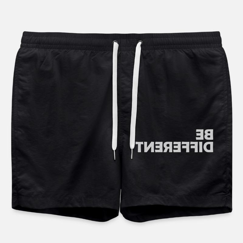 Soyez différent Logo Design - Short de bain - noir