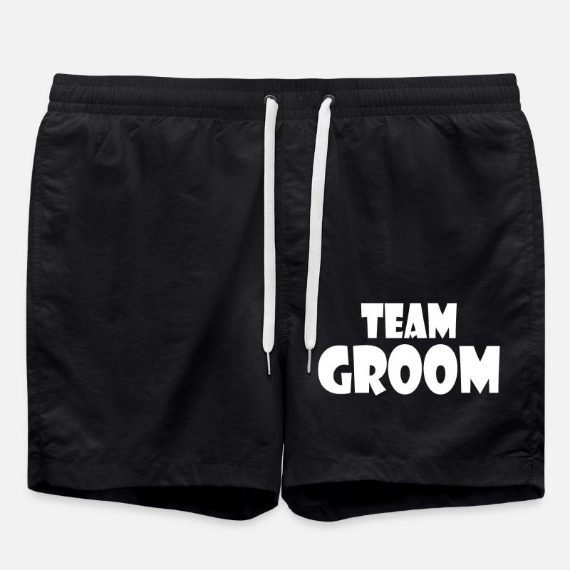 Team groom - Swim Trunks - black