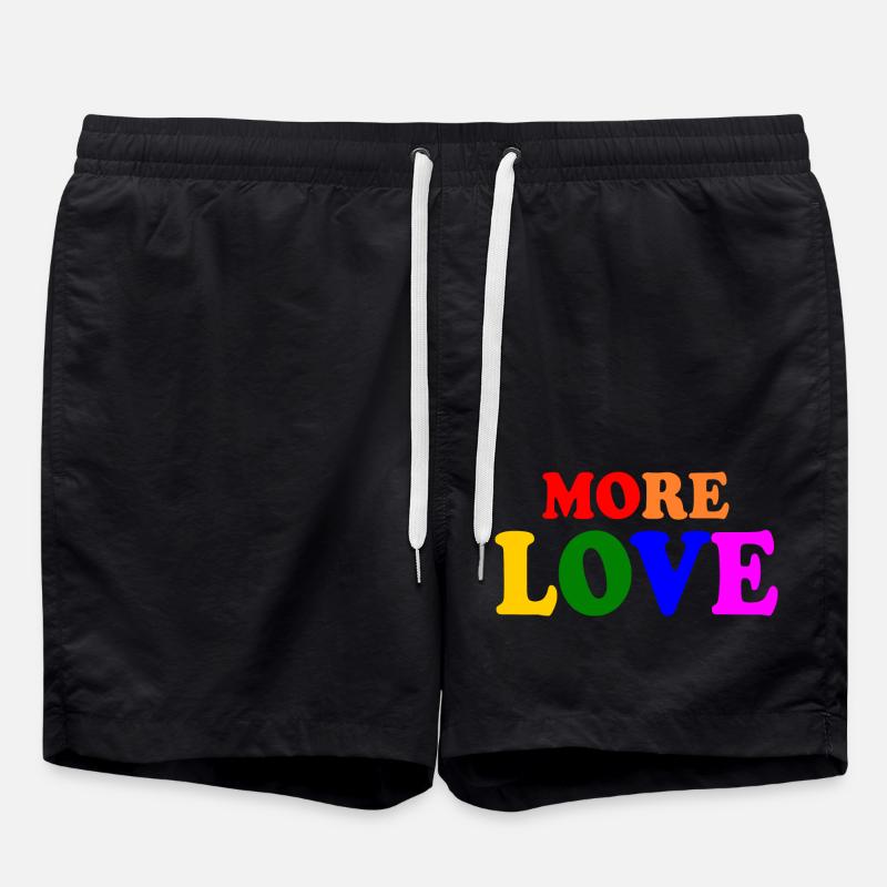 More love - Short de bain - noir