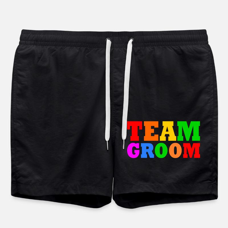 Team groom - Swim Trunks - black
