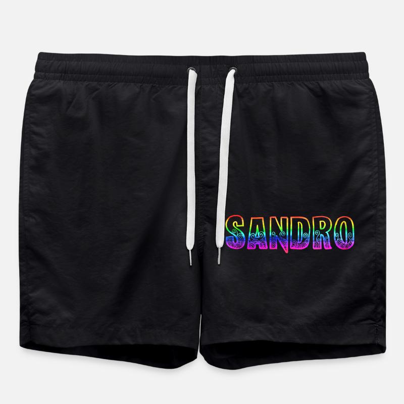 sandro rs arc-en-ciel - Short de bain - noir