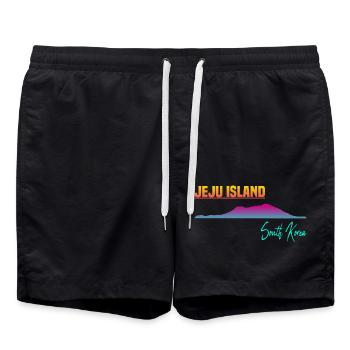 Jeju Island Corée du Sud - Short de bain - noir - Devant - AI Model Male 185 light (185cm)