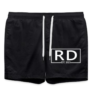 RD Est. 2023 Remise des diplômes Diététiste Cadeau étudiant - Short de bain - noir - Devant - AI Model Male 185 light (185cm)