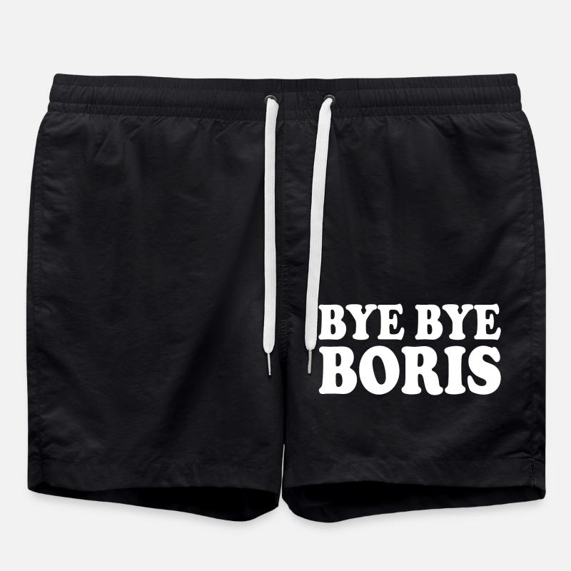 Bye bye boris - Badeshorts - Schwarz