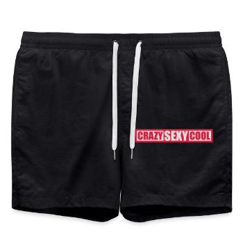 design cool sexy fou - Short de bain - noir - Devant - AI Model Male 185 light (185cm)