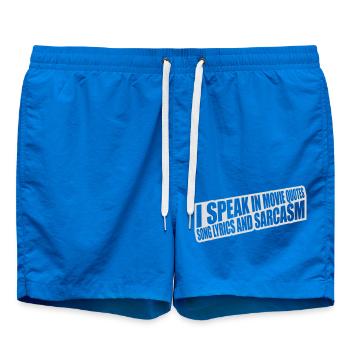 speak lyrics and sarcasm - Swim Trunks - cobalt blue - Front