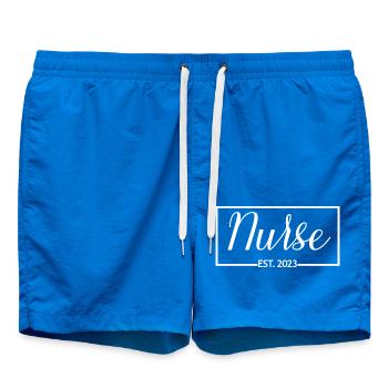 Krankenschwester Est. 2023 Abschluss Krankenpflege Student Geschenk - Badeshorts - Cobalt blue - Vorne