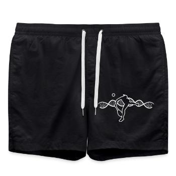 Club de tennis Joueur de tennis Raquette de tennis - Short de bain - noir - Devant - AI Model Male 185 light (185cm)