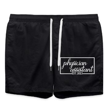 Adjoint au médecin Est. 2023 Cadeau de fin d’études - Short de bain - noir - Devant - AI Model Male 185 light (185cm)