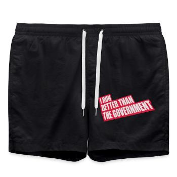 mieux fonctionner que le gouvernement - Short de bain - noir - Devant - AI Model Male 185 light (185cm)