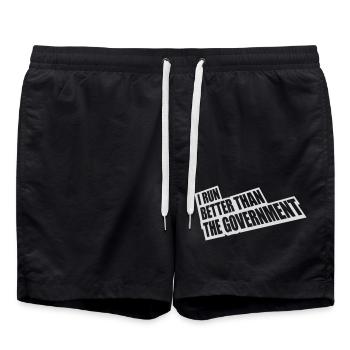 mieux fonctionner que le gouvernement - Short de bain - noir - Devant - AI Model Male 185 light (185cm)
