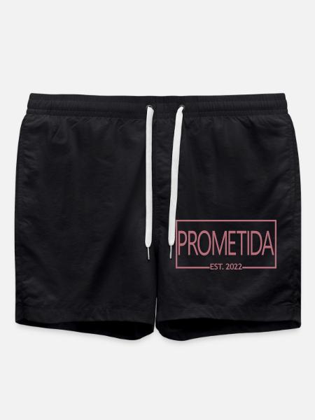 Prometida Est. 2022 Fiancée Engagement Bride To Be - Swim Trunks - black