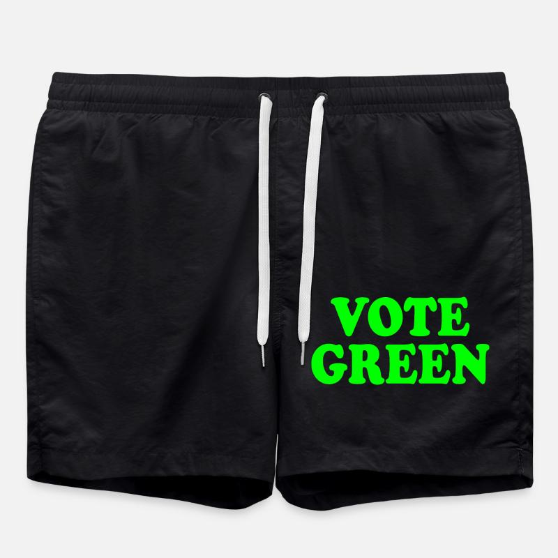 Vote green - Short de bain - noir