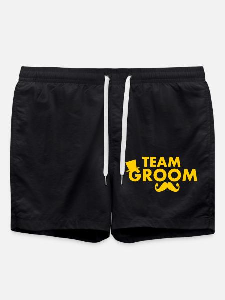 Team groom - Badeshorts - Schwarz