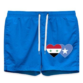 Syrie Somalie Flag Coeur - Short de bain - cobalt blue - Devant