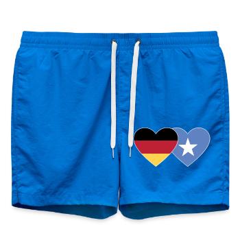 Allemagne Somalie Flag Coeur - Short de bain - cobalt blue - Devant