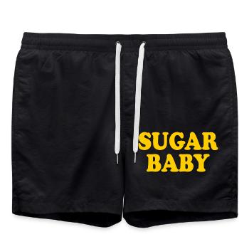 Sugar baby - Short de bain - noir - Devant - AI Model Male 185 light (185cm)
