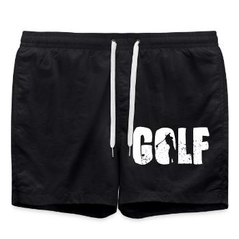 Golfers Golf Golf Club Golf Course Golf Sports - Swim Trunks - black - Front - AI Model Male 185 light (185cm)