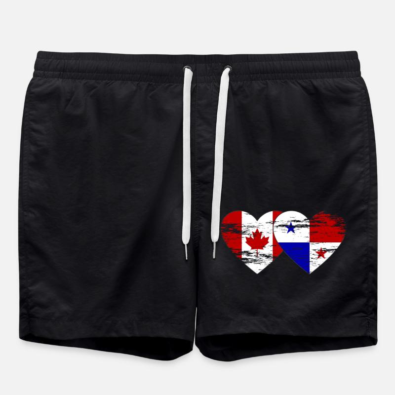 Canada Panama Drapeau utilisé - Short de bain - noir