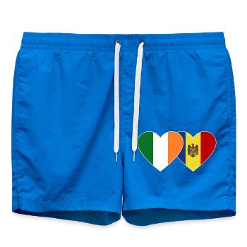 Irlande Andorre Flag Heart - Short de bain - cobalt blue - Devant