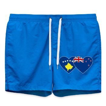 Kosovo New Zealand flag - Swim Trunks - cobalt blue - Front