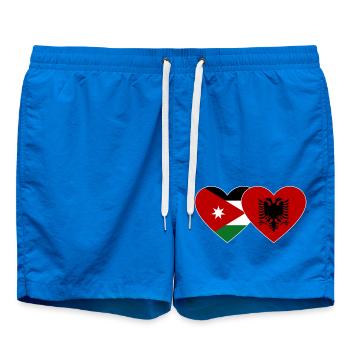 Jordanie Albanie Flag Coeur - Short de bain - cobalt blue - Devant