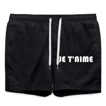 HAPPY BIRTHDAY MOM. MOM. MOTHERS' DAY - Swim Trunks - black - Front - AI Model Male 185 light (185cm)