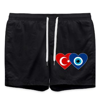 Turquie Nazarpearl Heart - Short de bain - noir - Devant - AI Model Male 185 light (185cm)