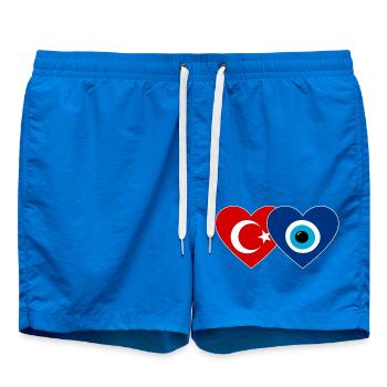 Turkey Nazarpearl Heart - Swim Trunks - cobalt blue - Front