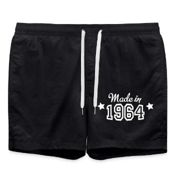 1964 - Short de bain - noir - Devant - AI Model Male 185 light (185cm)