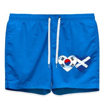 Corée du Sud Ecosse Drapeau Utilisé - Short de bain - cobalt blue - Devant