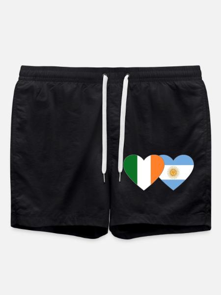 Flag of Ireland Argentina - Swim Trunks - black