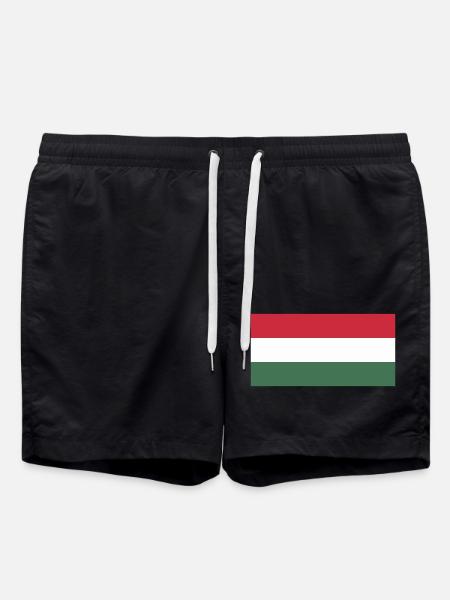 Hungary flag / Drapeau Hongrie - Swim Trunks - black