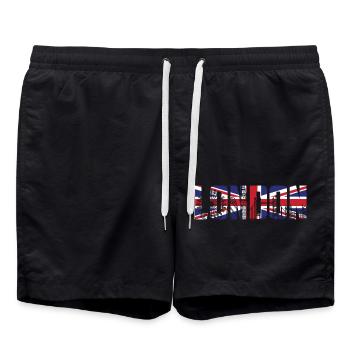 Londres Angleterre - Short de bain - noir - Devant - AI Model Male 185 light (185cm)