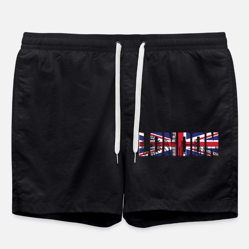 Londres Angleterre - Short de bain - noir