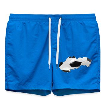 Slowakei Landkarte umrahmt echten Fußball - Badeshorts - Cobalt blue - Vorne