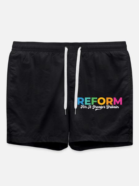 Reform, For A Greater Britain - Swim Trunks - black