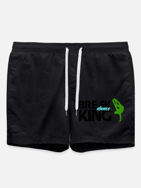 Break Dance King - Swim Trunks - black