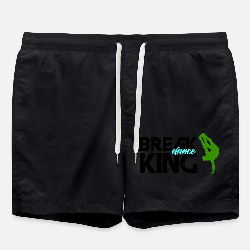 Break Dance King - Swim Trunks - black