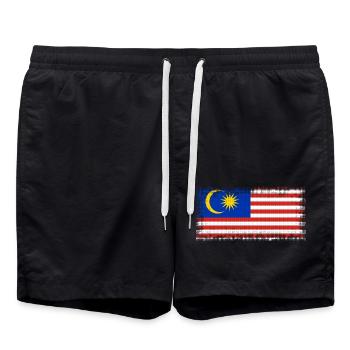 Malaysia Malaysia - Badeshorts - Schwarz - Vorne - AI Model Male 185 light (185cm)