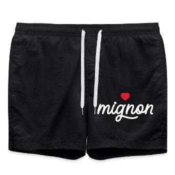 Le mignon - Short de bain - noir - Devant - AI Model Male 185 light (185cm)