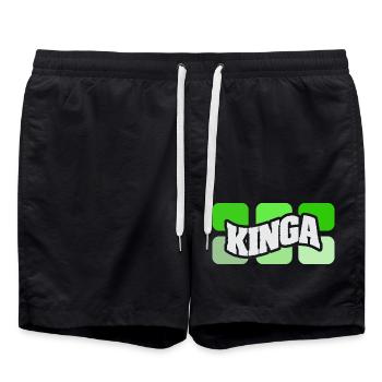 Name Kinga - Badeshorts - Schwarz - Vorne - AI Model Male 185 light (185cm)