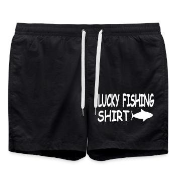 Angling - Swim Trunks - black - Front - AI Model Male 185 light (185cm)