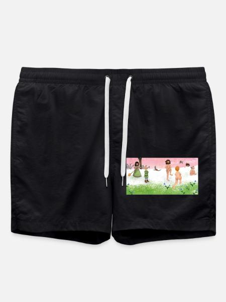 Die kleine Räubertochter - Badeshorts - Schwarz