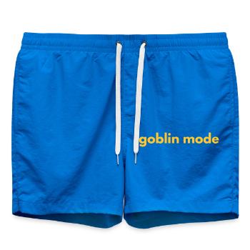 Goblin Mode - Swim Trunks - cobalt blue - Front
